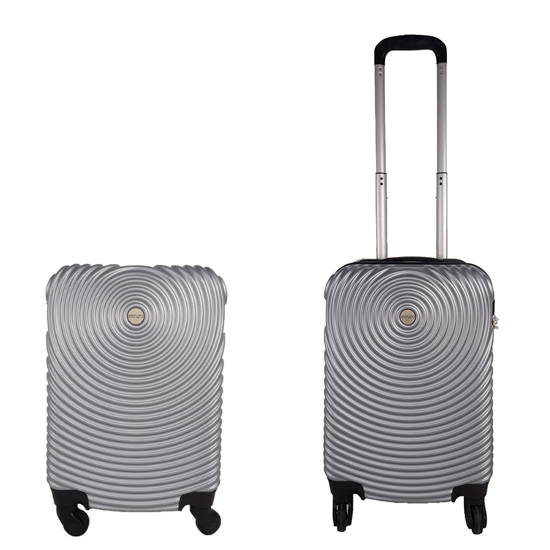 Ceruzo - Handbagage Koffer - Trolley - 51.5 cm - Zilver Grijs