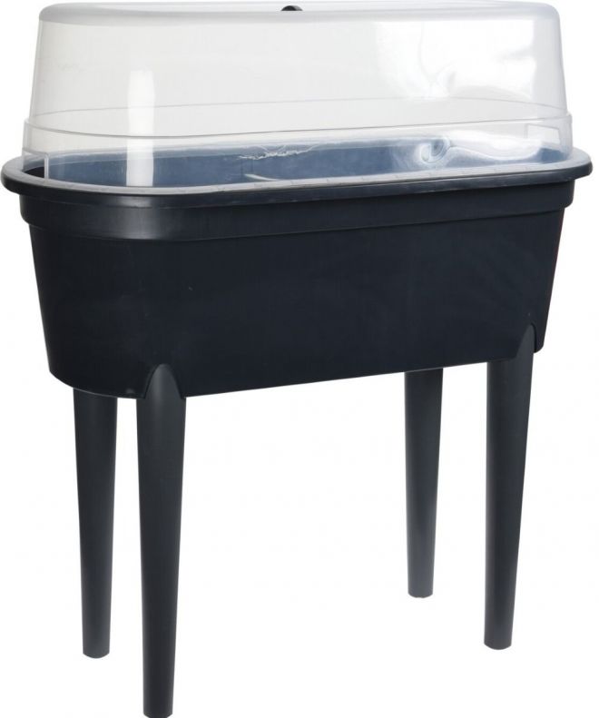 Grote kweektafel met deksel en poten